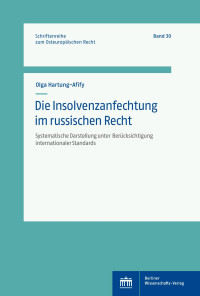 Olga Hartung-Afify — Die Insolvenzanfechtung