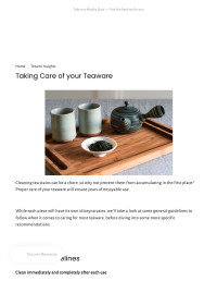 Unknown — Taking Care of your Teaware – Tezumi
