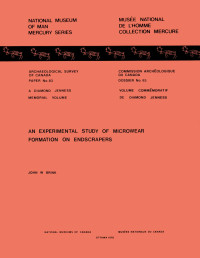 John W. Brink — Experimental Study of Microwear Formation on Endscrapers