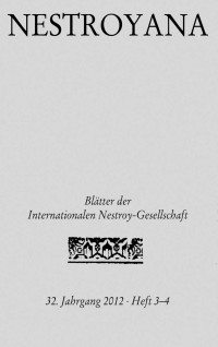 Internationale Nestroy-Gesellschaft — Nestroyana