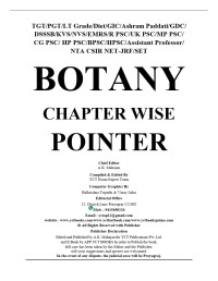 YCT Expert Team — Botany Chapter-wise Pointer