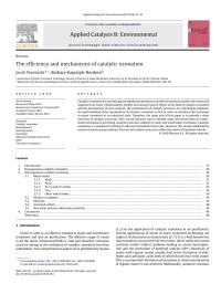 Jacek Nawrocki — The efficiency and mechanisms of catalytic ozonation