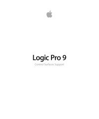 Apple Inc. — Logic Pro 9: Working with Apogee Hardware