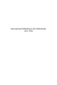 Edelman, Hendrik; — International Publishing in the Netherlands, 1933-1945
