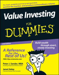 Peter J. Sander, Janet Haley — Value Investing For Dummies (2nd Edition)