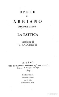 Flavio Arriano — La Tattica