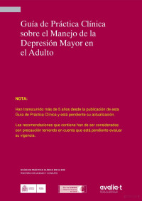 Ministerio de Sanidad de España — Guía de práctica clínica sobre el manejo de la Depresión Mayor en el Adulto