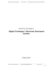 Kazimieras Simonavicius University — Digital Techniques / Electronic Instrument Systems