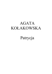 Agata Kołakowska — Patrycja