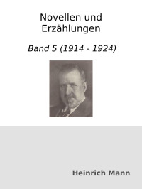 Heinrich Mann — Novellen und Erzählungen : Band 5 (1914 - 1924)