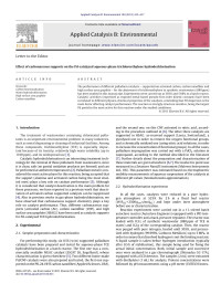 Eva DÃ­az — Effect of carbonaceous supports on the Pd-catalyzed aqueous-phase trichloroethylene hydrodechlorination