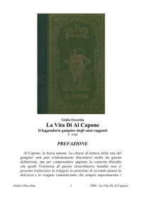 Giulio Orecchia [Orecchia, Giulio] — La vita di Al Capone