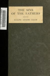 Cram, Ralph Adams, 1863-1942 — The sins of the fathers