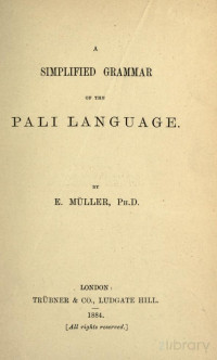 E. Müller — A simplified grammar of the Pali language