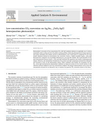 Qiaoqi Guo — Low-concentration CO2 conversion on AgxNa1−xTaO3-AgCl heterojunction photocatalyst