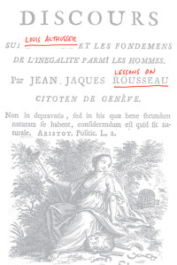 Louis Althusser; — Lessons on Rousseau