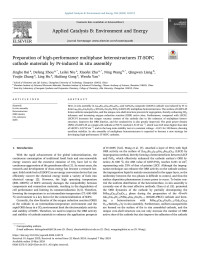 Jinghe Bai — Preparation of high-performance multiphase heterostructures IT-SOFC cathode materials by Pr-induced in situ assembly