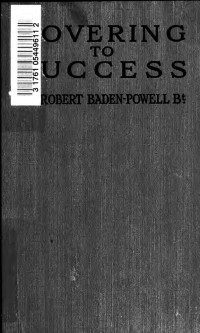 Baden-Powell of Gilwell, Robert Stephenson Smyth Baden-Powell, Baron, 1857-1941 — Rovering to success : a book of life-sport for young men