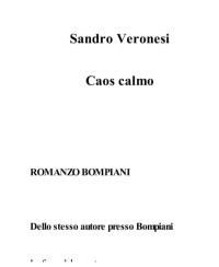 Sandro Veronesi — Caos Calmo