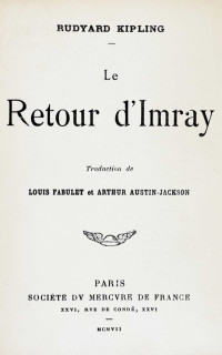 Rudyard Kipling — Le retour d'Imray