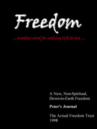 The Actual Freedom Trust — Peter's Journal
