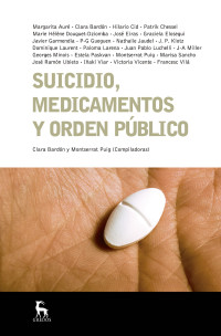 Clara Bardn;Montserrat Puig; — Suicidio, medicamentos y orden pblico