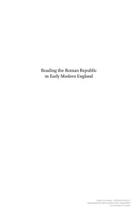 Freyja Cox Jensen — Reading the Roman Republic in Early Modern England
