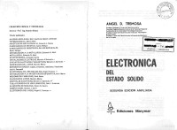 Angel Tremosa — Electrónica del Estado Sólido, 2a Edición