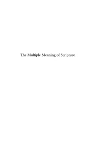 Ineke van ’t Spijker, editor — The Multiple Meaning of Scripture - The Role of Exegesis in Early-Christian and Medieval Culture