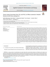 Hafiz Muhammad Adeel Sharif — Green energy harvesting from CO2 and NOx by MXene materials: Detailed historical and future prospective