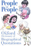 Susan Ratcliffe — People on People: The Oxford Dictionary of Biographical Quotations