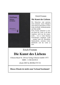 Erich Fromm — Die Kunst des Liebens