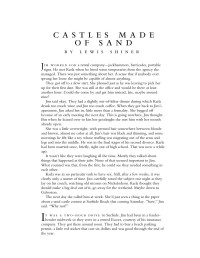 Lewis — Microsoft Word - castles_print.doc