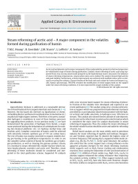 T.M.C. Hoang & B. Geerdink & J.M. Sturm & L. Lefferts & K. Seshan — Steam reforming of acetic acid – A major component in the volatiles formed during gasification of humin