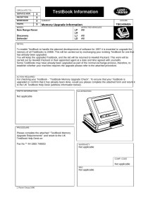 Rover — Bulletin Memory Upgrade Information