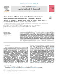 Zhangxun Xia & Jian Fang & Xiaoming Zhang & Linpeng Fan & Anders J. Barlow & Tong Lin & Suli Wang & Gordon G. Wallace & Gongquan Sun & Xungai Wang — Pt nanoparticles embedded metal-organic framework nanosheets_ A synergistic strategy towards bifunctional oxygen electrocatalysis