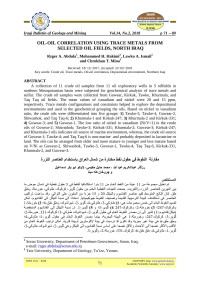 Qusai Y. Al-Kubaisi & Sima A. Al-Salih — HYDROCHEMICAL ASSESSMENT OF WATER RESOURCES IN AL-TEEB AREA, NE MAISSAN GOVERNORATE, SOUTH IRAQ