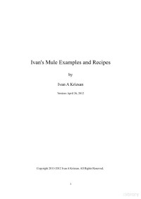 Ivan A Krizsan — Ivan's Mule Examples and Recipes