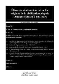 Claude Gétaz — Éléments destinés à éclairer les origines de la civilisation, depuis l’Antiquité jusqu’à nos jours Tome III Section III