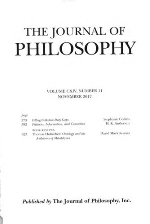 The Journal of Philosophy | Various | download on Z-Library